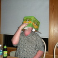 Dan working the beer hat mojo